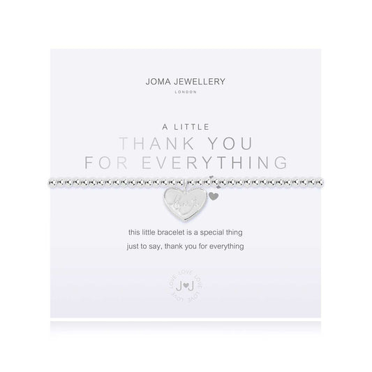 Joma Jewllery A Little Thank You For Everything Silver Bracelet