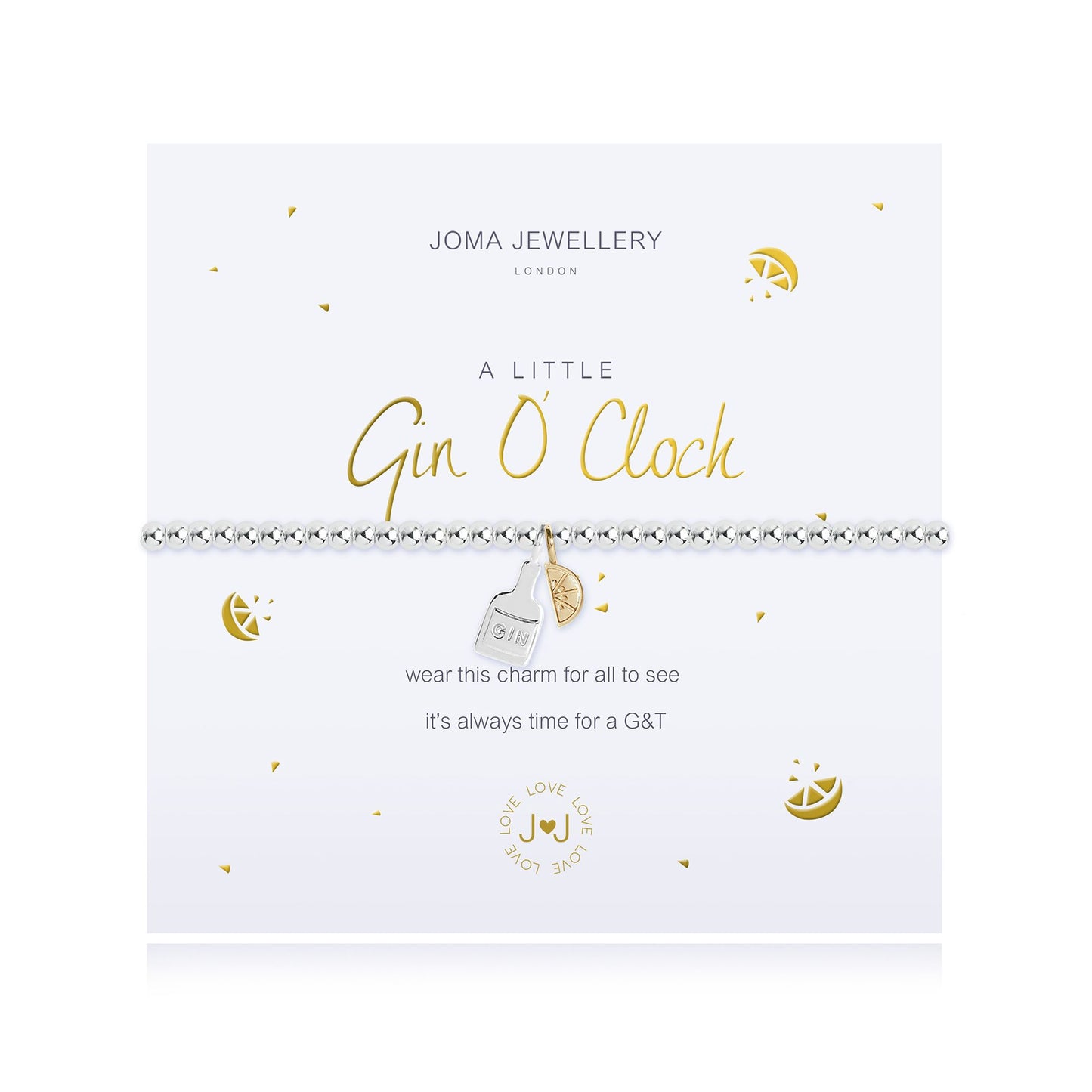 Joma Jewellery 'A Little Gin O Clock' Bracelet