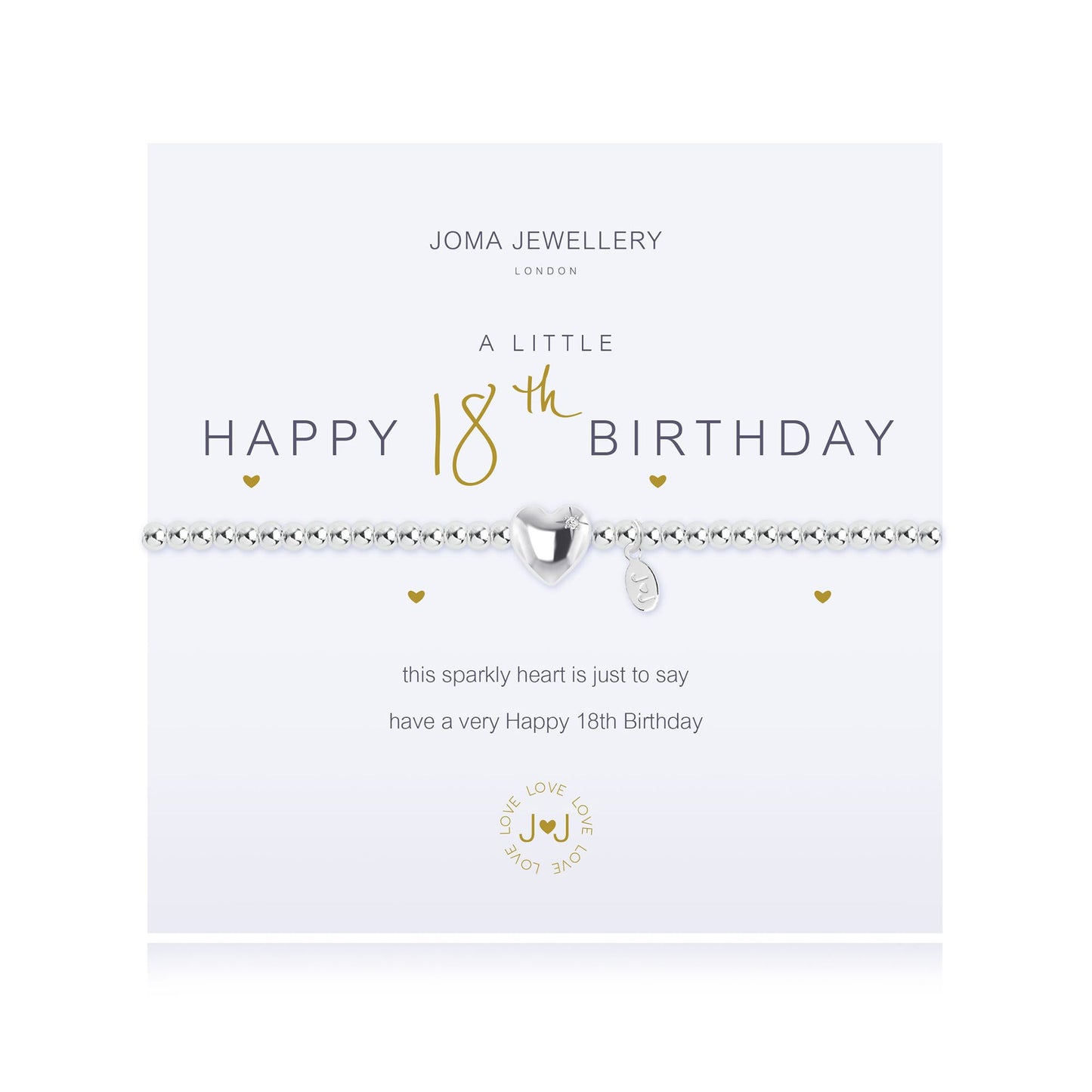Joma Jewellery 'A Little Happy 18th Birthday' Bracelet