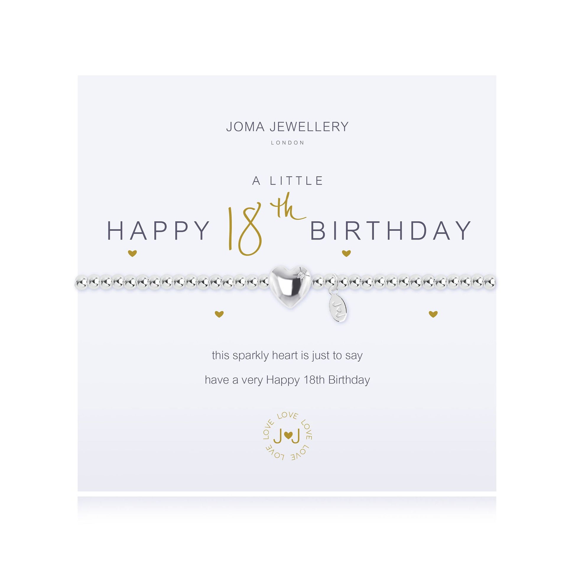 Joma Jewellery 'A Little Happy 18th Birthday' Bracelet