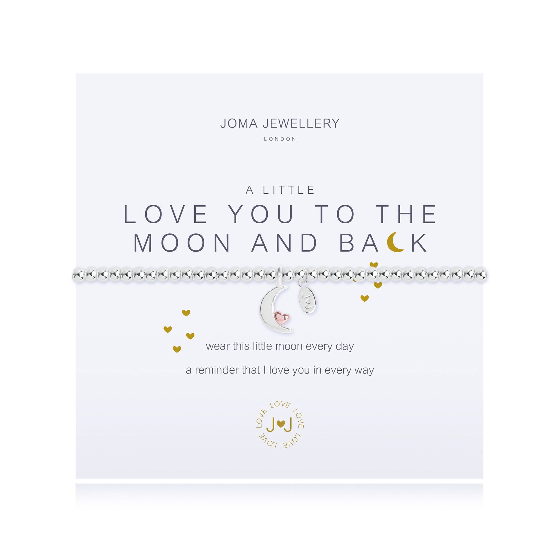 Joma Jewellery 'A Little Love You To The Moon And Back' Bracelet