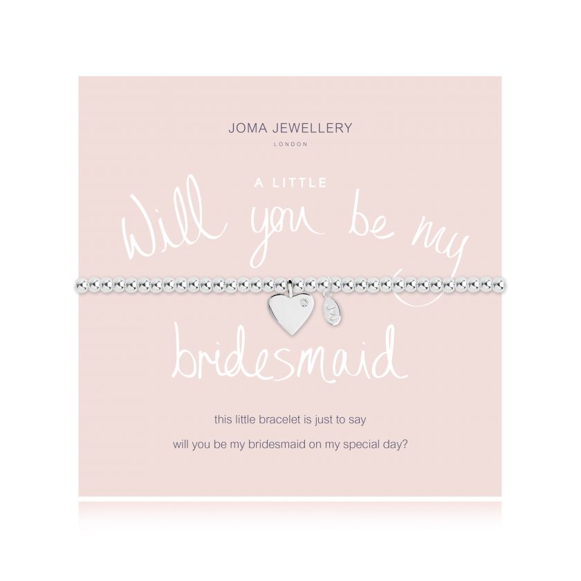 Joma Jewllery A Little Will You Be My Bridesmaid Bracelet