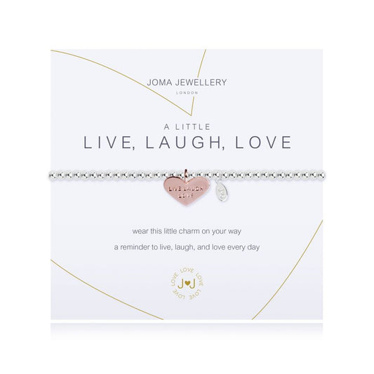 Joma Jewellery 'A Little Live Laugh Love' Bracelet