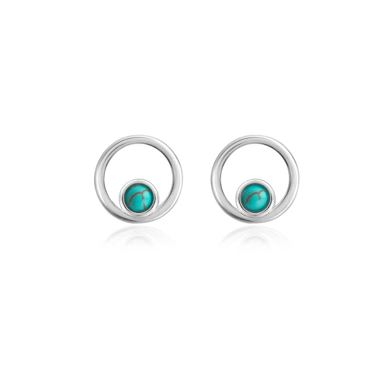 Joma Jewllery Treasure The Little Things Birthstone Earrings December Turquoise