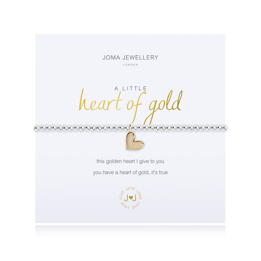 Joma Jewellery 'A Little Heart Of Gold' Bracelet