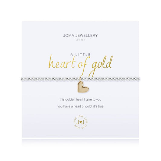 Joma Jewellery 'A Little Heart Of Gold' Bracelet