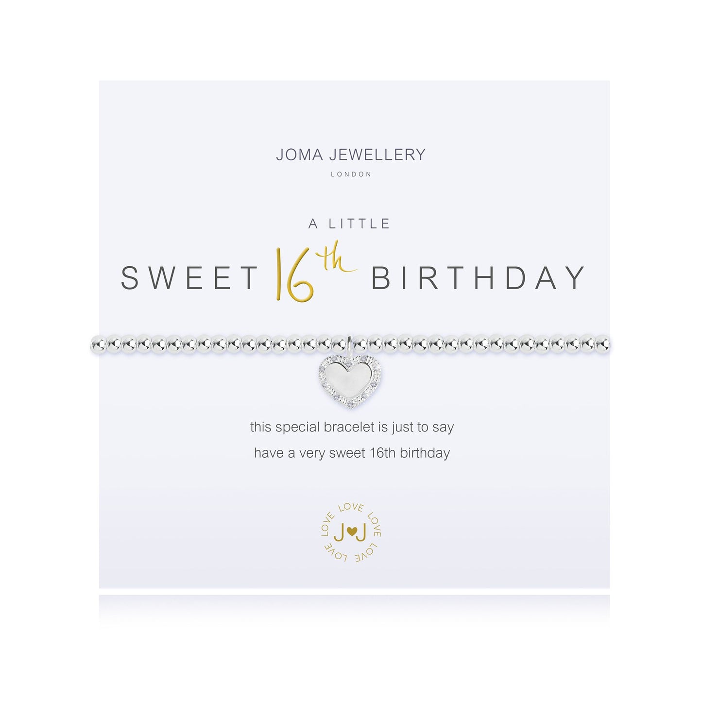 Joma Jewellery 'A Little Sweet 16th Birthday' Bracelet