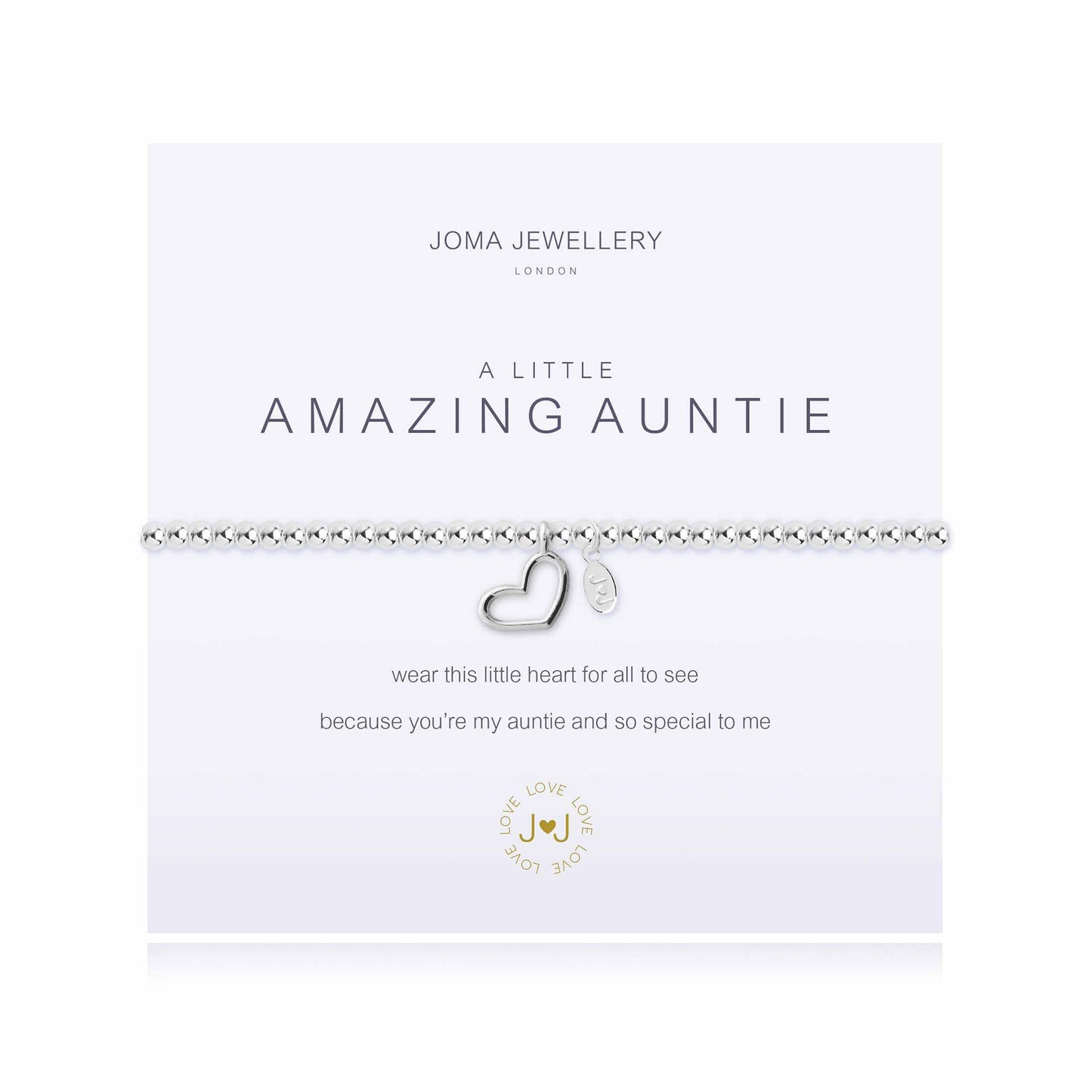 Joma Jewellery 'A Little Amazing Auntie' Bracelet