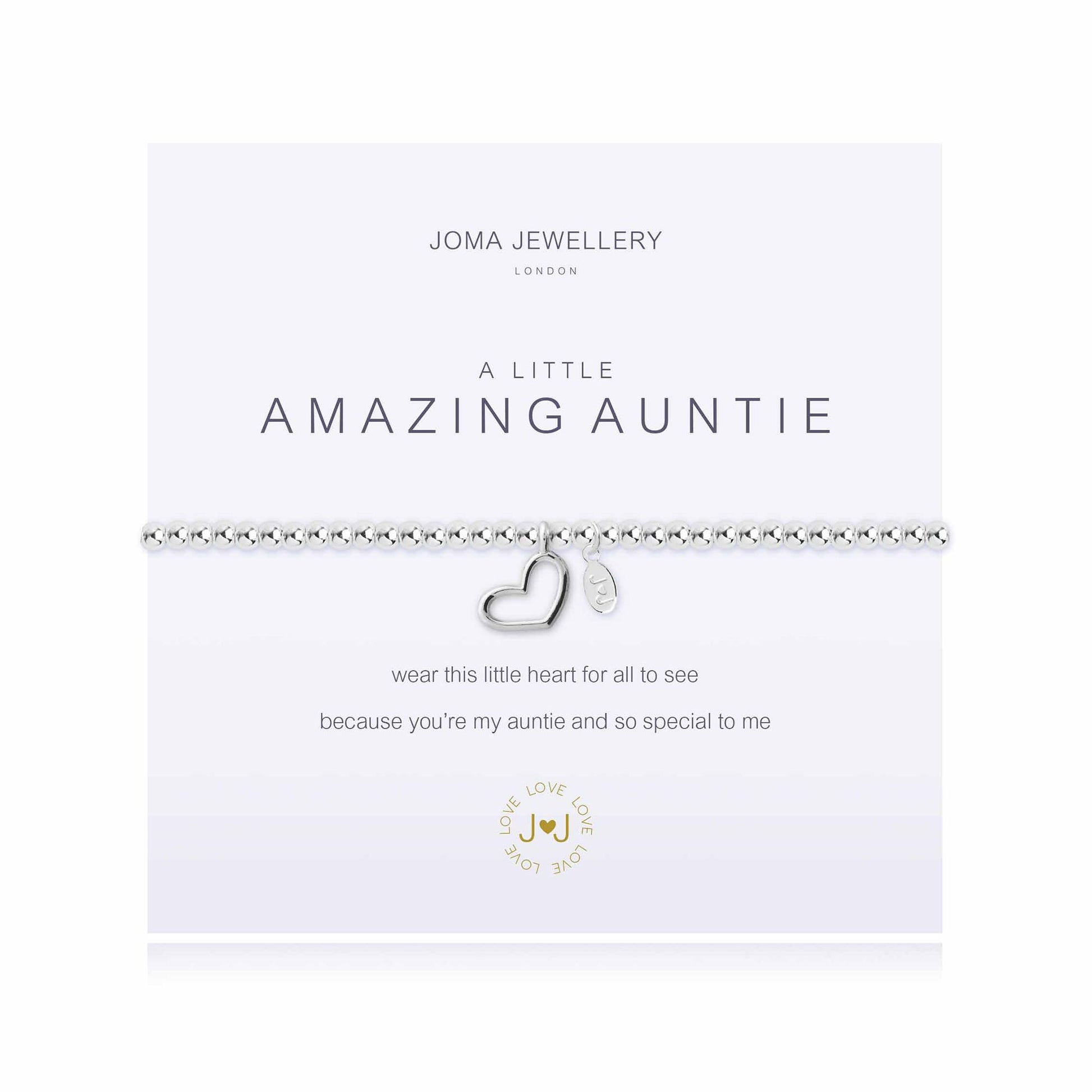 Joma Jewellery 'A Little Amazing Auntie' Bracelet