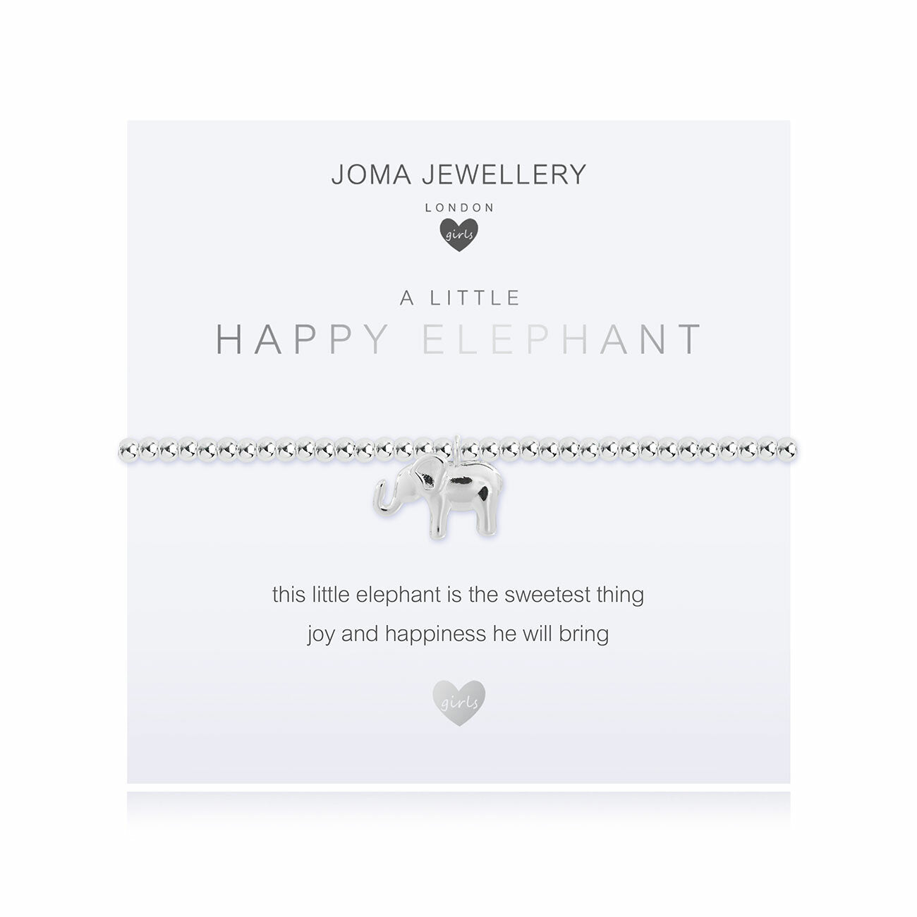 'A Little' Happy Elephant Children's Bracelet Silver-Plated