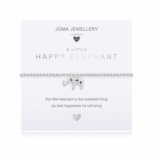 'A Little' Happy Elephant Children's Bracelet Silver-Plated
