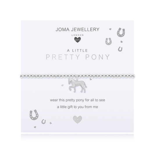 'A Little' Pretty Pony Children's Bracelet Silver-Plated Joma Jewellery