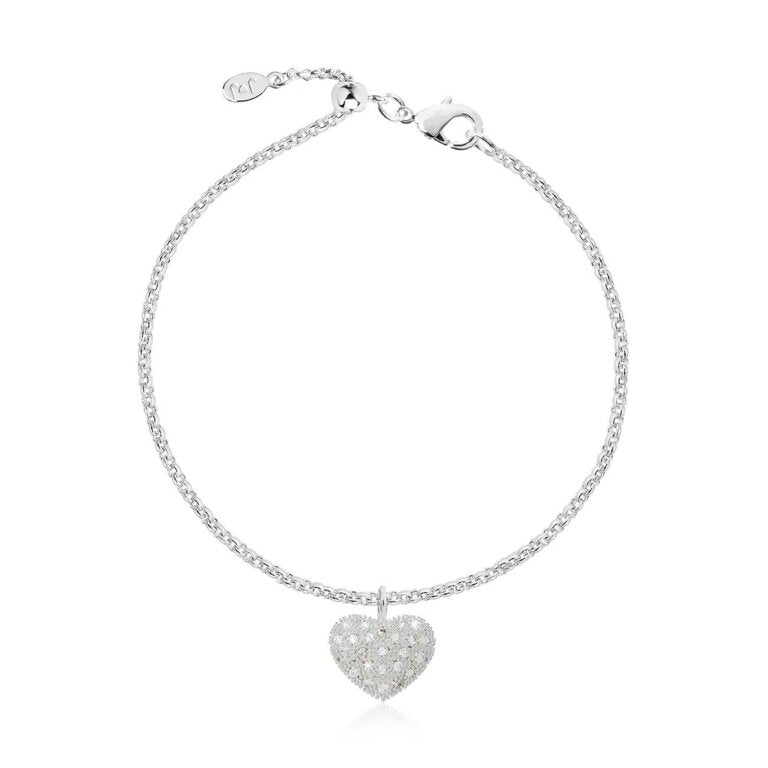 Joma Jewellery Bella Pave Heart Bracelet