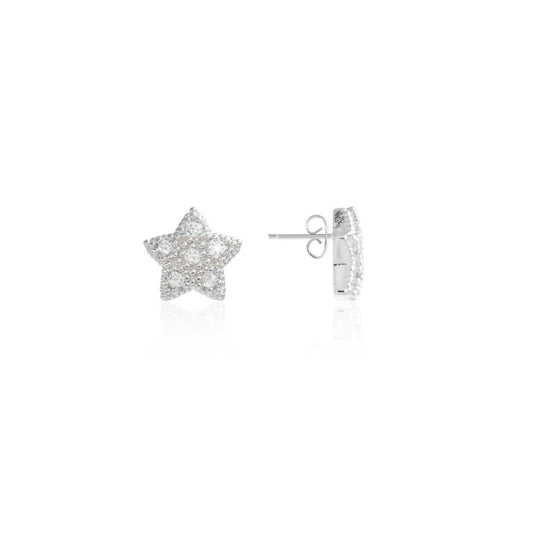 Joma Jewellery Bella Pave Star Stud Earrings