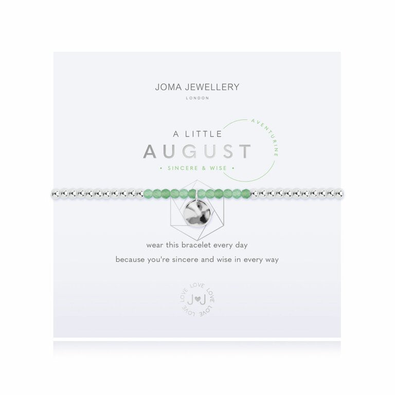 Joma Jewellery A Little Birthstone August Aventurine Bracelet