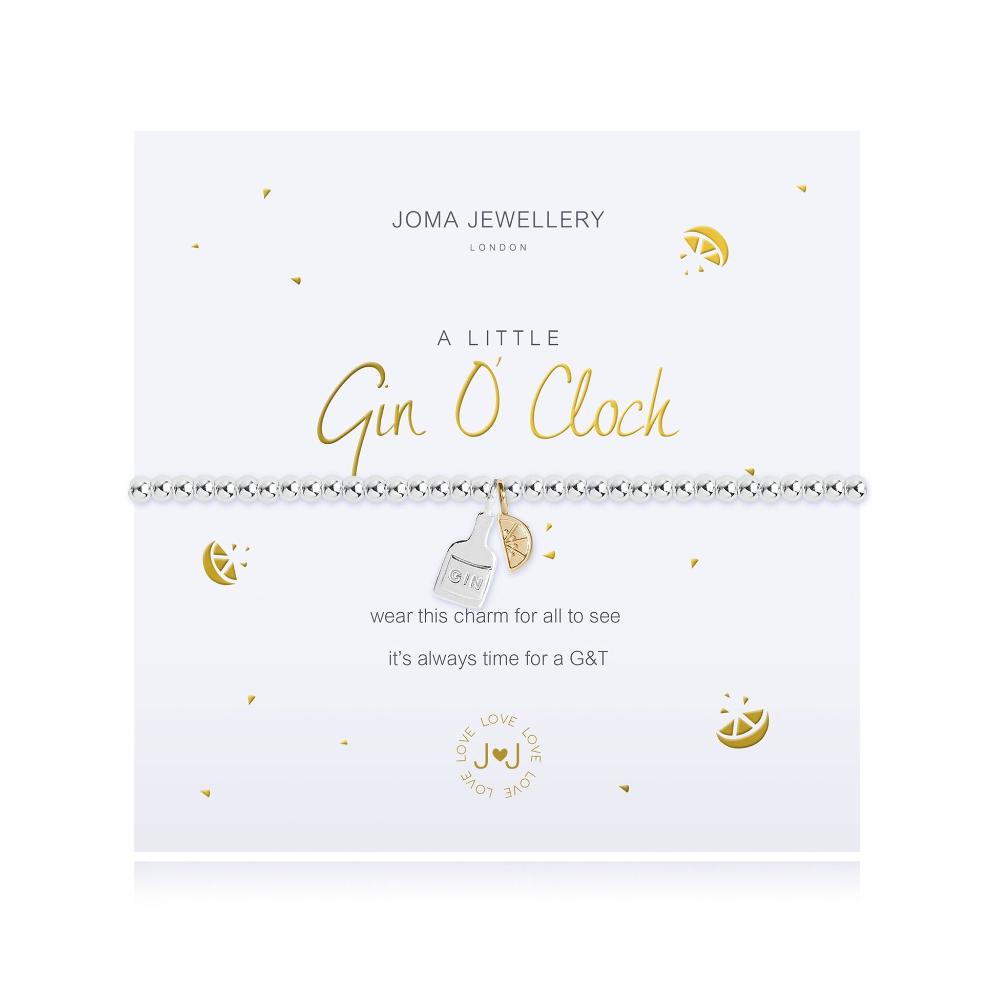 Joma Jewellery 'A Little Gin O Clock' Bracelet