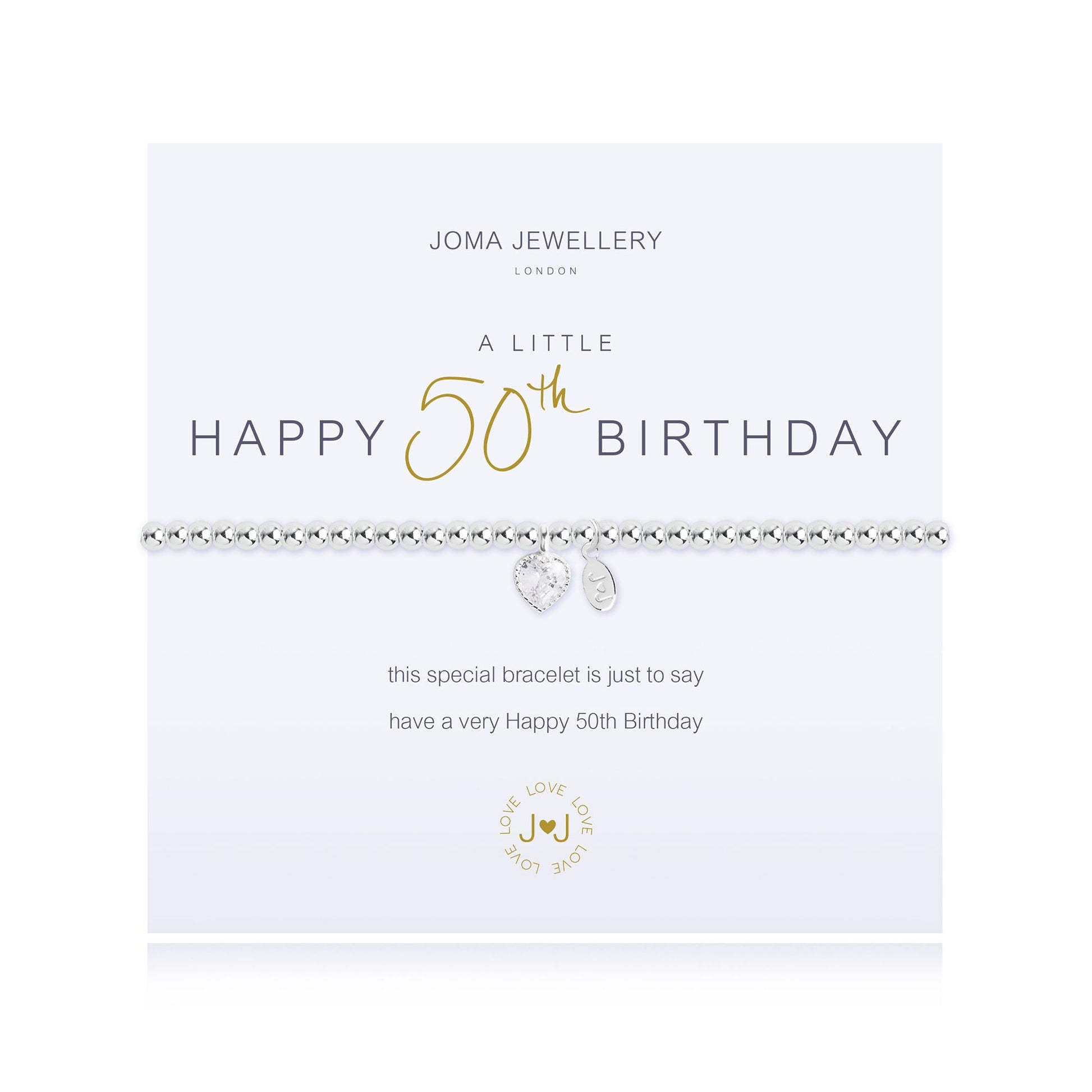 Joma jewellery 50th birthday bracelet online